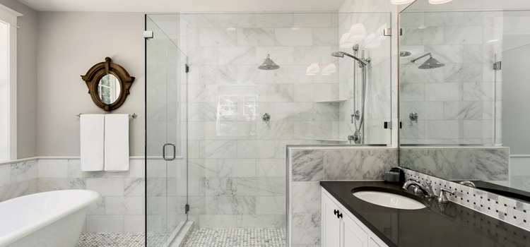 bathroom shower door installation in Santa Clara